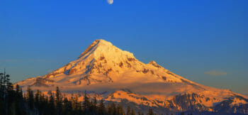 Mount hood at sunset